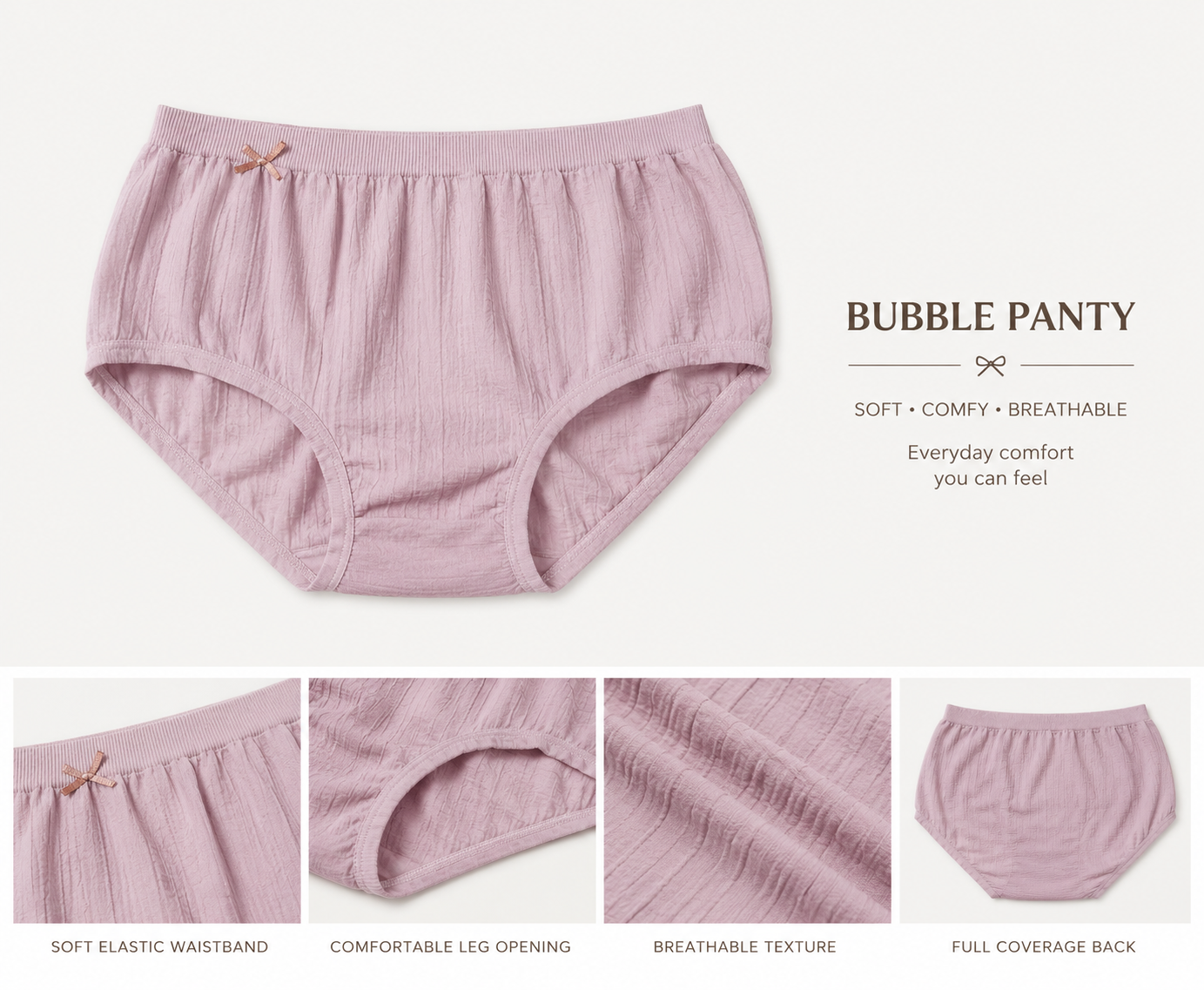 Women's Daily Wear Cotton Panty | Classic Comfort Briefs | Soft & Breathable Underwear