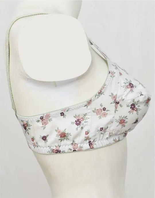 Women’s Cotton Printed Bras (Non-Padded) – Set of 4