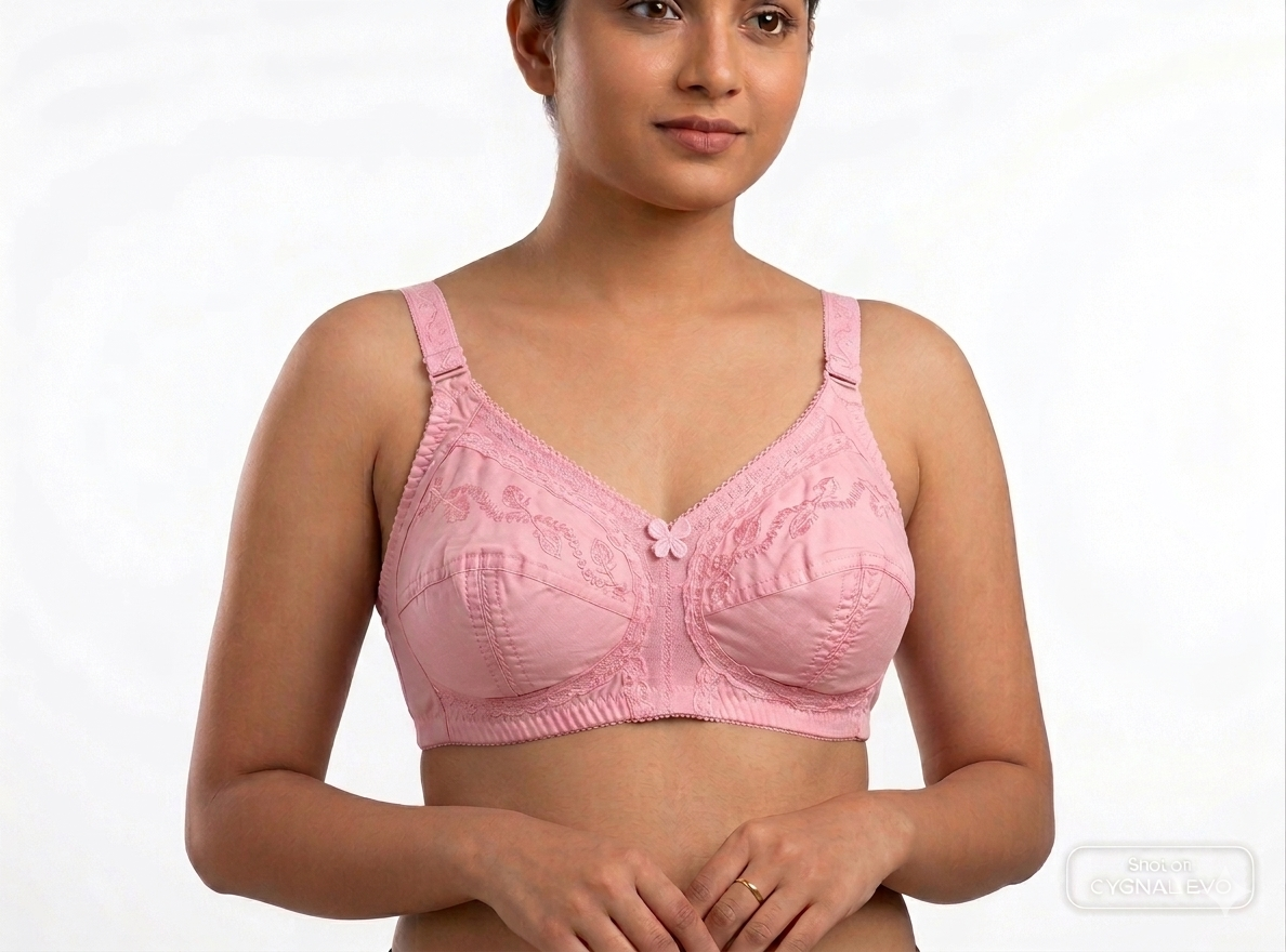 Everyday Comfort Wire-Free Cotton Bra – Soft, Supportive & Breathable