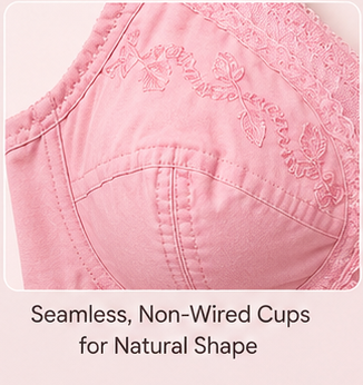Everyday Comfort Wire-Free Cotton Bra – Soft, Supportive & Breathable