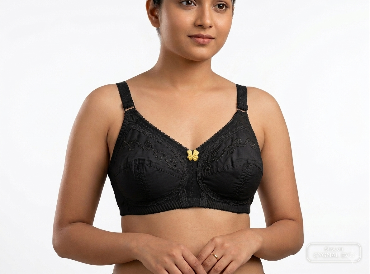 Everyday Comfort Wire-Free Cotton Bra – Soft, Supportive & Breathable