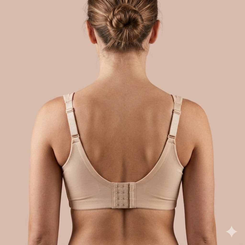 Stylish Off White Lace Padded Bra, Adjustable Fit – C Cup